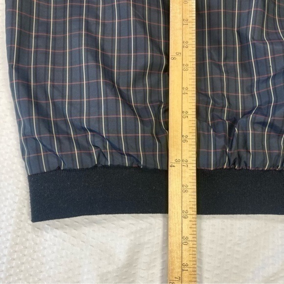 Brooks Brothers Golf Jacket Mens Sz L Black Plaid Vintage Country Club Pullover - Picture 14 of 16